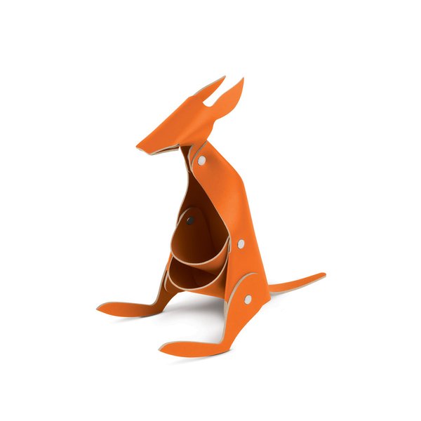 Amigo Kangaroo von aus recyceltem Leder, orange